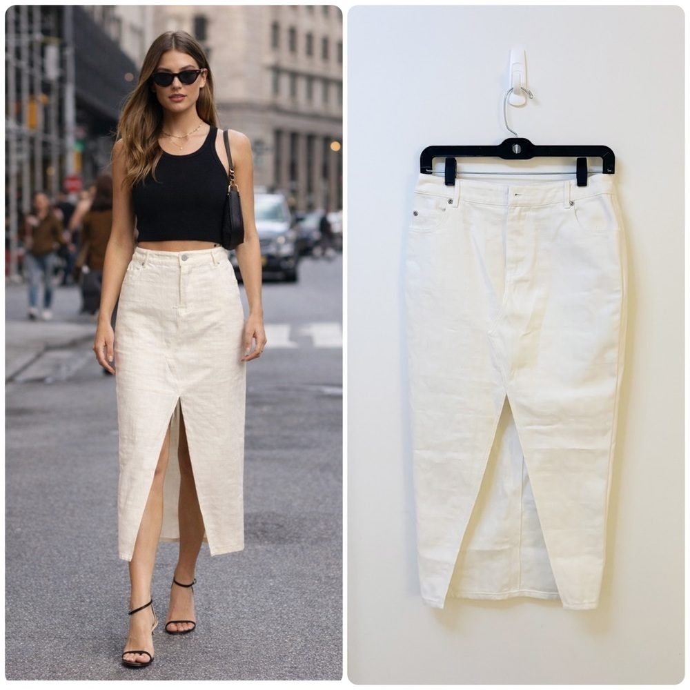Fendi x Marc Jacob Logo Jean Skirt